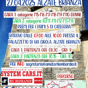 Alzate Brianza (CO) 27 Aprile 2025 "3° Tappa Giro delle Provincie-System Cars-Gianni Bugno"