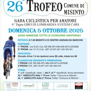 Misinto (MB) 5 Ottobre 2025 "6° Tappa Giro di Lombardia-System Cars-Claudio Chiappucci"