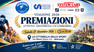 AmatoriLombardia CSI, il 21 novembre a Bergamo le premiazioni finali della stagione 2026