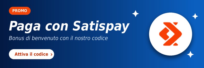 Paga con Satispay: attiva il codice promo